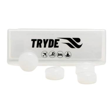 Imagem de TRYDE Protetor Auricular Silicone Tampão Branco Dormir Nadar