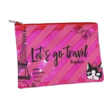 Imagem de Necessaire Feminina Porta Objetos Rebecca Bonbon Glamour Rosa