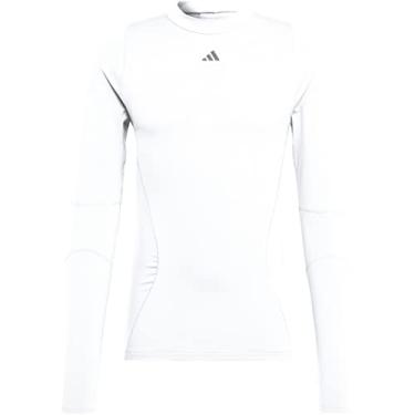 Imagem de adidas Techfit Cold.Rdy Camiseta masculina manga longa M branca
