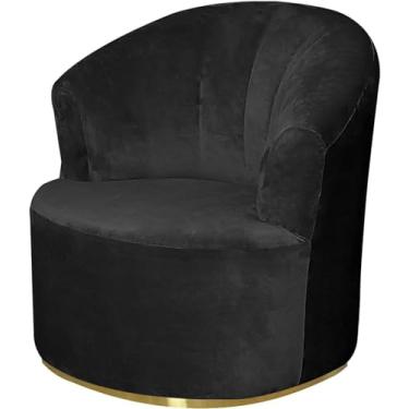 Imagem de YILDEX Capa de cadeira giratória para sofá giratório, capas de cadeira moderna, redonda, capa de poltrona reutilizável, protetores de cadeira giratória, B