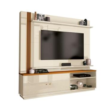 Imagem de Estante Home Theater Para Tv Até 65 Polegadas 1,80m Royale Off White/Naturale EDN