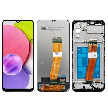 Imagem de SHOWGOOD Display para Samsung Galaxy A03s LCD digitalizador de tela sensível ao toque com moldura para Samsung A03s SM-A037F SM-A037F/DS (vidro pequeno sem moldura)