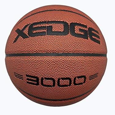Imagem de XEDGE Bola de basquete tamanho 5/6/7 composto de couro de rua basquete interior ao ar livre bola de jogo com agulha, bomba e bolsa de transporte (vermelho-3000, tamanho 7)