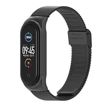 Imagem de MIJOBS Pulseira para Xiaomi Mi Band 7 Mi Band 6 Mi Band 5 Pulseira de Substituição Respirável para Band 4/Mi Band 3 Smart Band Watch Strap Pulseira para Mulheres e Homens