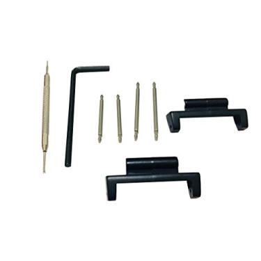 Imagem de [Pulseira Richie] Kit de adaptadores de metal para pulseira de relógio de nylon de 22 mm para GA2100 Casio GShock GA-2100 (kit de adaptadores de metal)