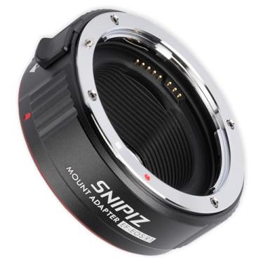 Imagem de SNIPIZ Adaptador de montagem de lente EF-EOS R conversor de lente de foco automático compatível com lentes Canon EF/EF-S para câmera Canon R Mount EOS R, RP, R3, R5, R6, R6II, R7, R8, R10, R50, R100