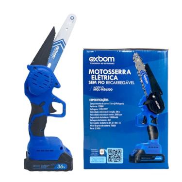 Imagem de Motosserra Portátil Recarregável 36V com Bateria de Lítio 10000mAh e Kit Completo de Acessórios - Ideal para Alta Performance e Facilidade de Transporte