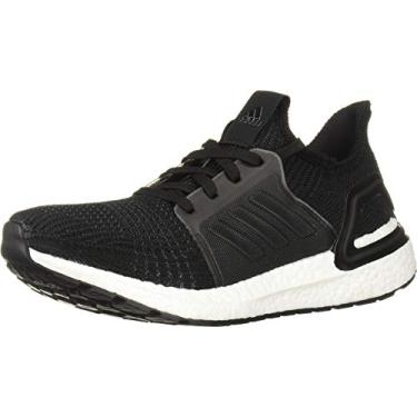 Imagem de Tênis de corrida Adidas Ultraboost 19, feminino, Black/Grey/Solar Orange, 5.5