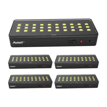 Imagem de Luminária Emergência Led Barra Avant 1W 6000K Preta 5 Und