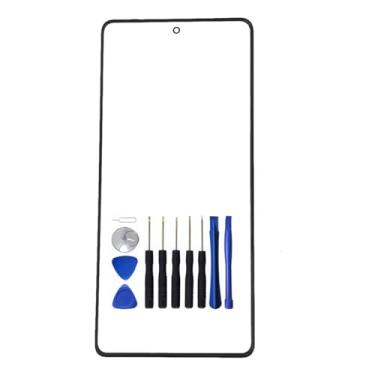 Imagem de VIESUP Vidro externo de tela LCD para Motorola Moto Edge Plus 2023 painel de vidro frontal para reparo de lente peças de reposição (não LCD)