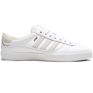 Imagem de adidas Tênis unissex Puig Indoor - Skate, Atlético e Tênis, Branco nuvem/branco nuvem/personalizado, 38 BR
