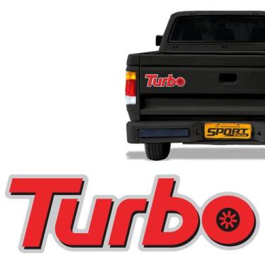 Imagem de Emblema Turbo D20 Adesivo Traseiro Modelo Original Chevrolet - SPORTIN