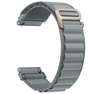 Imagem de Pulseira de nylon compatível com Samsung Galaxy Watch 6 5 Pro 4 3/Watch 4 6 Classic/Active/Gear S2 S3 Frontier, pulseira esportiva de 20 mm e 22 mm para Galaxy Watch de 47 mm, 43 mm, 45 mm, 40 mm, 44 mm, 42 mm, 46 mm e 41 mm