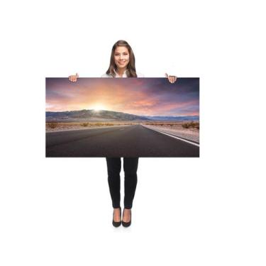 Imagem de Quadro Decorativo Grande Sala 100x50 Estrada paisagem Quadro para Quar