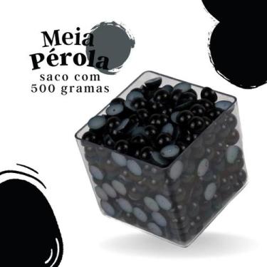 Imagem de Meia Pérola Preta - 10 Mm Pacote Com 500 Gramas - Nybc