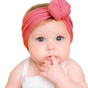 Imagem de Faixa de Bebe Iinfantil Recém Nascido Turbante Menina - anjo da mamãe,