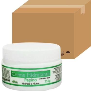 Imagem de Creme Hidratante Alquimia Cosméticos Pepino Pote 250g Kit 60 Unidades