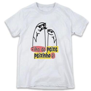 Imagem de 1 Camiseta Bonequinho Flork Meme Filho de Peixe Peixinho é Camisa Dive