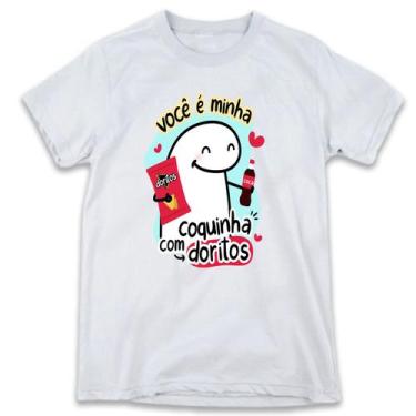 Imagem de 1 Camiseta Dia dos Namorados Flork VC é a Minha Coquinha com Biscoitos