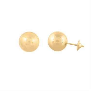 Imagem de Brincos De Bola Grande Em Ouro Puro 18k 750 - DR Joias