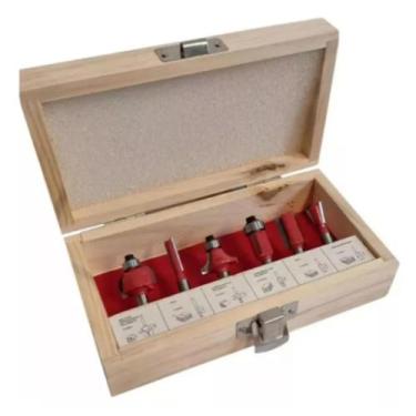 Imagem de Conjunto de fresas para tupia 6 peças - Sigma