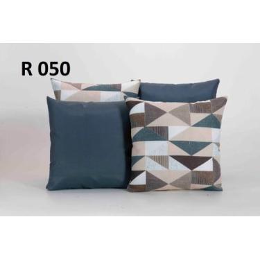 Imagem de Kit C/ 4 Capas P/ Almofadas Decorativas Colorida 48x48 - JZ Enxovais ,