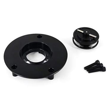 Imagem de Xitomer Tampa de tanque de gás de reposição de motocicleta com 3 furos de liga de alumínio CNC, adequada para HAYABUSA GSX 1300R, GSX-R 600/750, SV650, GSX-S750, GSF 1200S, V-STROM 650 KATANA GSX-250R