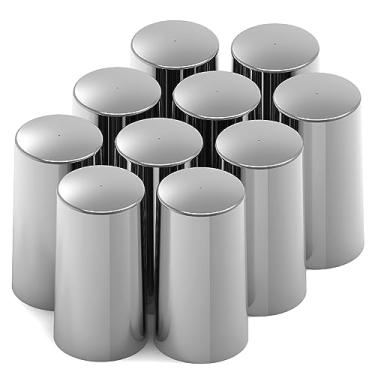 Imagem de HD Driven Tampa de porca de 33 mm cilindro de plástico push on, 10/cd – tampas de porca de roda de encaixe, plástico cromado ABS à prova de ferrugem, ajuste universal, fácil instalação de encaixe
