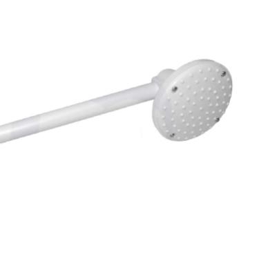 Imagem de Ducha Redonda Plastico Branco 4 Polegadas Area de Lazer Piscina Sauna 