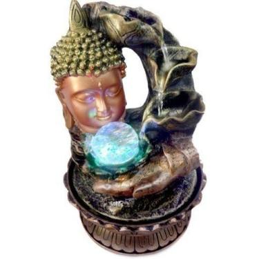 Imagem de Buda Fonte De Agua Cascata Feng Shui Mesa Decorativa 28cm - Bonatto Pr