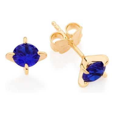 Imagem de Brinco Solitário Com 2 Zircônias Redondas 526095 - Rommanel, Rosa, uni