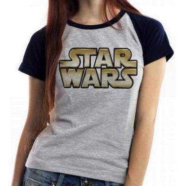 Imagem de Baby look blusa feminina ou Camiseta unissex star wars  - Empório Dutr
