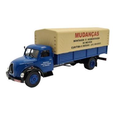 Imagem de Miniatura Caminhão Magirus Deutz Mudanças Metal 1:43 - IXO, Azul