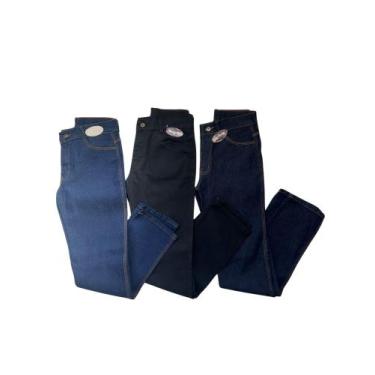 Imagem de Calça Jeans Infantil Masculina Qualidade Kit 3 Unidades - Countrybull,