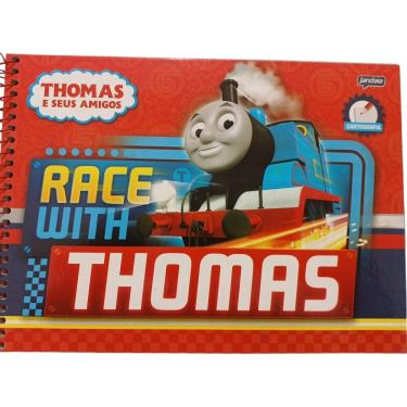 Imagem de Caderno de Cartografia e Desenho Capa Dura 96 Folhas Thomas e Seus Amigos Jandaia