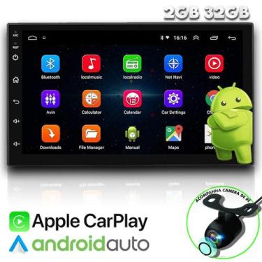 Imagem de Central Multimidia Android Auto Carplay Gps Wifi Bluetooth Espelhament