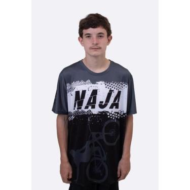 Imagem de Camiseta Masculina HUPI Naja Cinza/Preto, Cinza, Preto, M