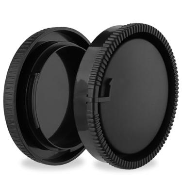 Imagem de Conjunto de tampa de corpo de câmera A-Mount e tampa de lente traseira para câmeras Sony Alpha A-Mount/lente de montagem Minolta AF, tampa do sensor da câmera, capas traseiras de plástico para lentes