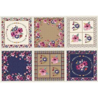 Imagem de Tecido Estampado para Patchwork - Elegance: Almofada (1,00x1,50) - Fux