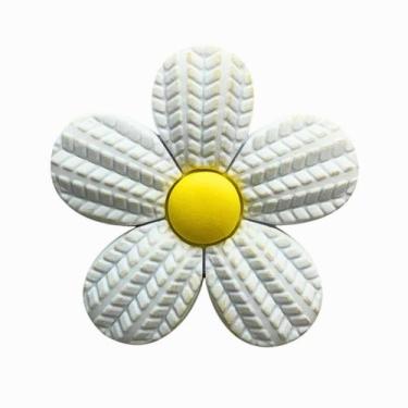Imagem de Kit 50 Peças aplique Emborrachado Flor Branca - RAE