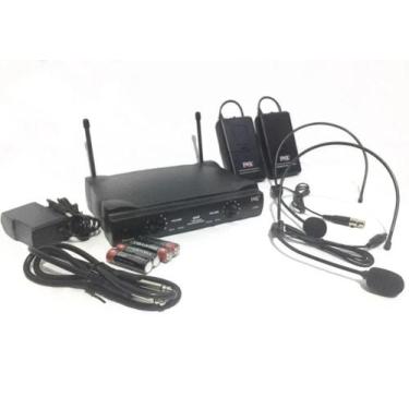 Imagem de Microfone sem fio UHF Headset/Headset  JWL U-585hh ( Selo Anatel )