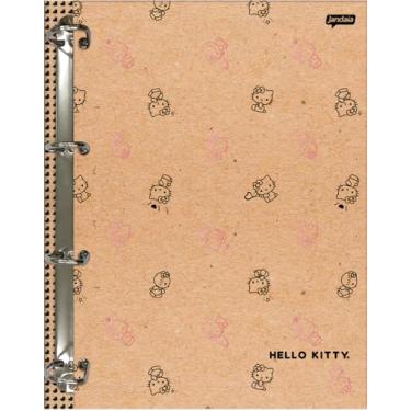 Imagem de Jandaia - Caderno Argolado Cartonado Colegial Hello Kitty Kraft 160 folhas