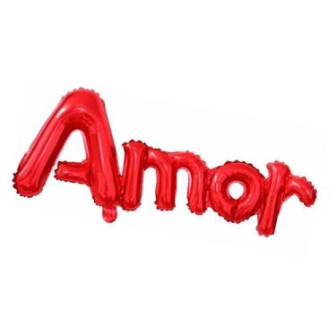 Imagem de Balão Metalizado Amor - 16 Polegadas - Extra Festas, Vermelho