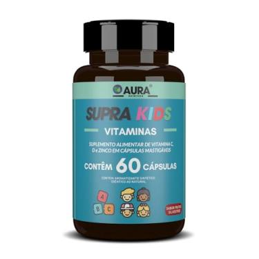 Imagem de Vitamina C, D e Zinco Infantil Supra Kids Sabor Frutas 60 Cápsulas - Aura Nutrition