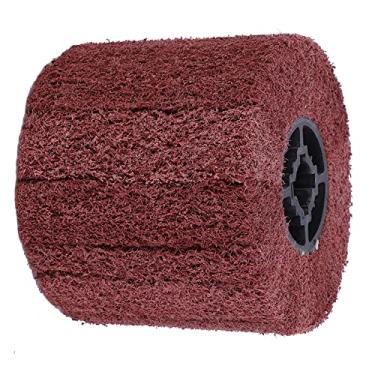 Imagem de Roda de Polimento de Flanela Vermelha Com Núcleo de Borracha Reticulada - Grão 80, 120, 180, 240, 320 para Polimento e Acabamento de Metal, Madeira e Plástico (240 grão)