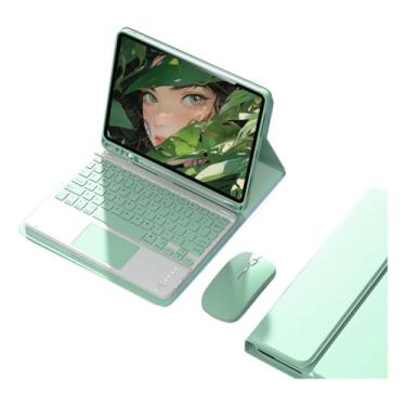 Imagem de Capa Tablet + Teclado + Mouse Para iPad Pro 11 Polegadas (Verde, teclado de toque)