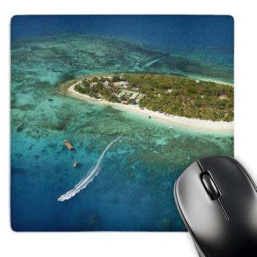 Imagem de 3dRose Treasure Island Resort, Ilhas Mamanuca, Fiji - OC01 DWA0183 Mouse Pad, 20,32 cm x 20,32 cm (mp_140593_1)