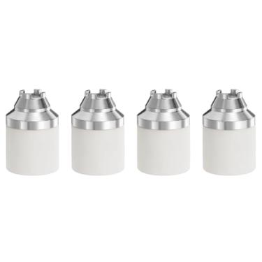 Imagem de HARFINGTON 4 peças P80 capa protetora de bocal de corte de plasma, fibra de vidro P80 ponta de bocal isolador de tampa de proteção, acessórios de máquina-ferramenta de cortador de plasma, branco