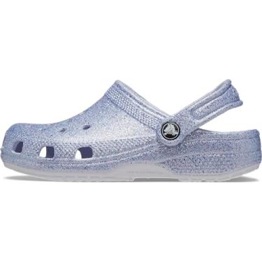 Imagem de Crocs Tamancos clássicos com glitter (criança pequena/criança grande) fosco glitter 12 criança pequena M