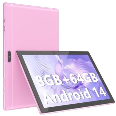 Imagem de ATOZEE Tablet de 10 polegadas, tablets Android 14 8 GB de RAM, 64 GB de ROM, 1024 GB, tablet expansível de 2 MP, câmera de 8 MP, Bluetooth, WiFi-6, tablet de 10,1 polegadas, IPS tela HD de 10
